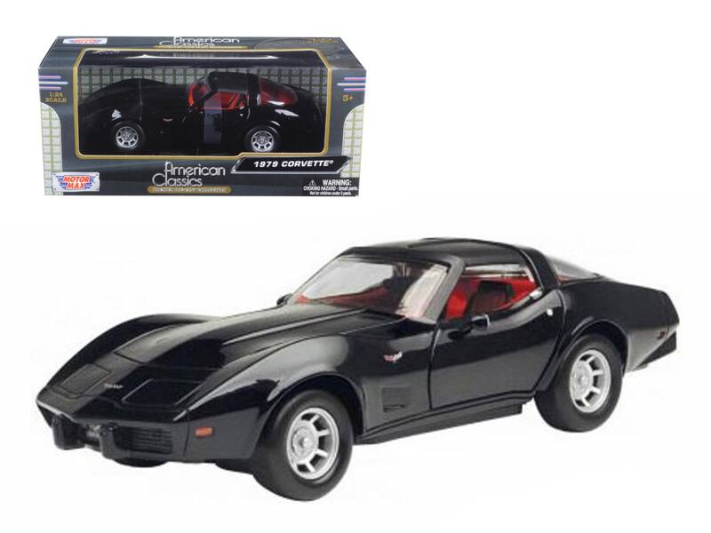 American PO 1:84 SCALE 3+ MOTOR MAX American Classics 1979 CORVETTE WARNING: CHOKING HAZARD - Small parts. Not for children under 3 years.