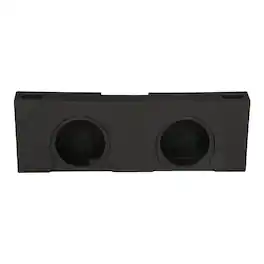 QPower - Dual 12" Sub Box - Chevy Silverado Crew Cab & GMC Sierra Crew Cab 07-13 - Black