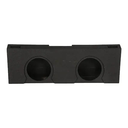 Front. QPower - QPower Dual 12" Sub Box - Chevy Silverado Crew Cab & GMC Sierra Crew Cab 07-13 - Black.