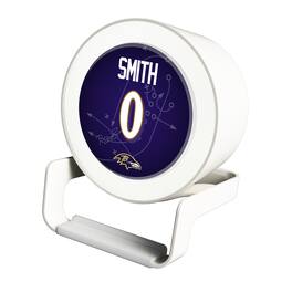 Keyscaper - Roquan Smith Baltimore Ravens Night Light Charger and Bluetooth Speaker - White