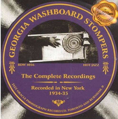 GEORGIA WASHBOARD STOMPERS  
BDW 8036  
HOT JAZZ  
The Complete Recordings  
Recorded in New York  
1934-35  
JAZZ ORACLE PHONOGRAPH AND RECORD CO. TORONTO