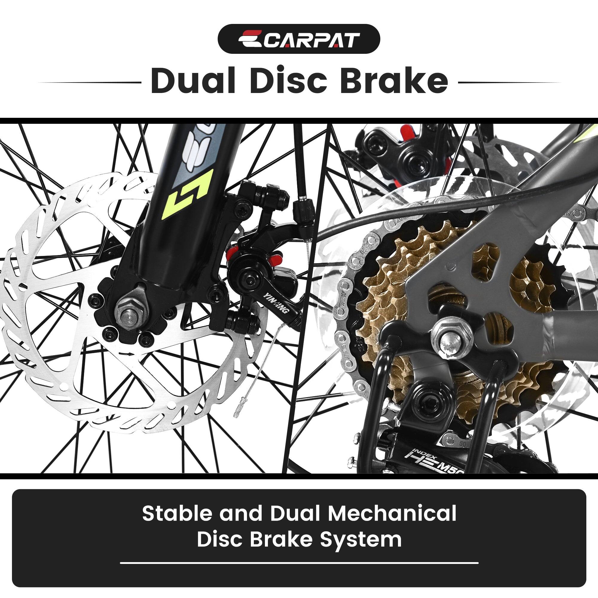 CARPAT Dual Disc Brake  
Stable and Dual Mechanical Disc Brake System