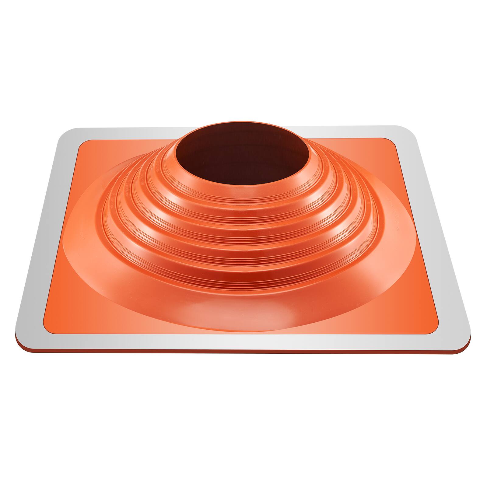 Front. VEVOR - Roof Pipe Flashing Boot, Fit Pipe OD 10" to 18", Flexible Silicone Roofing Jack Pipe Flashing, High Temp -101℉ to 437℉ - Red+Silver.
