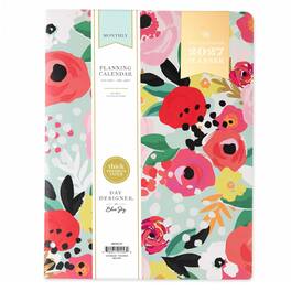 Blue Sky - Day Designer 2027 Monthly Planner, 8.5"x11", Secret Garden Mint
