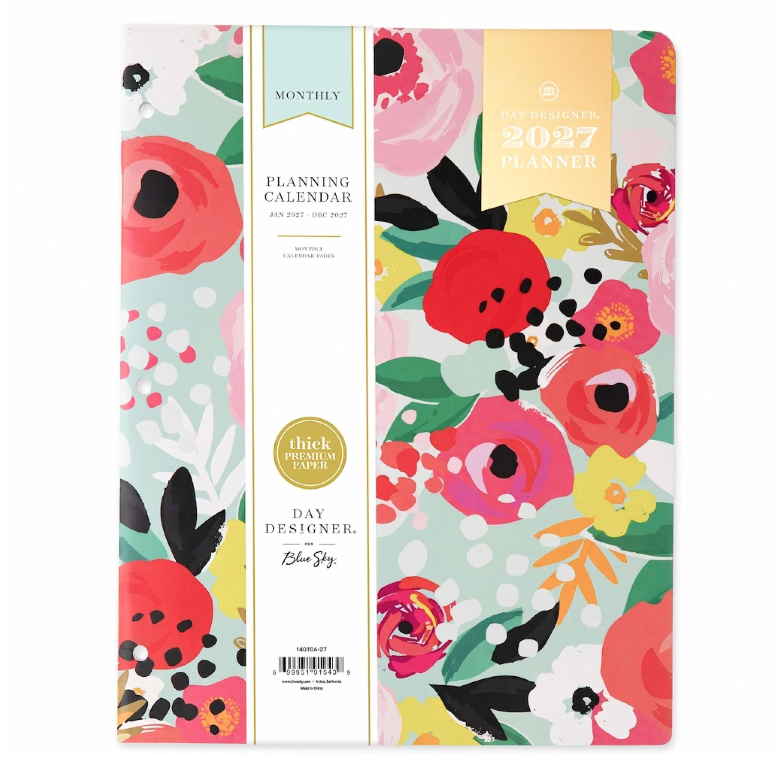 MONTHLY  
PLANNING CALENDAR  
JAN 2027 - DEC 2027  
DAY DESIGNER. 2027 PLANNER  
thick PREMIUM PAPER  
DAY DESIGNER.  
Blue Sky  
140104-27  
6 99951 101543 9  
www.memendspucket.com  
DESTRAL_TWITTANTON  
Scing, Nat memett-Dame