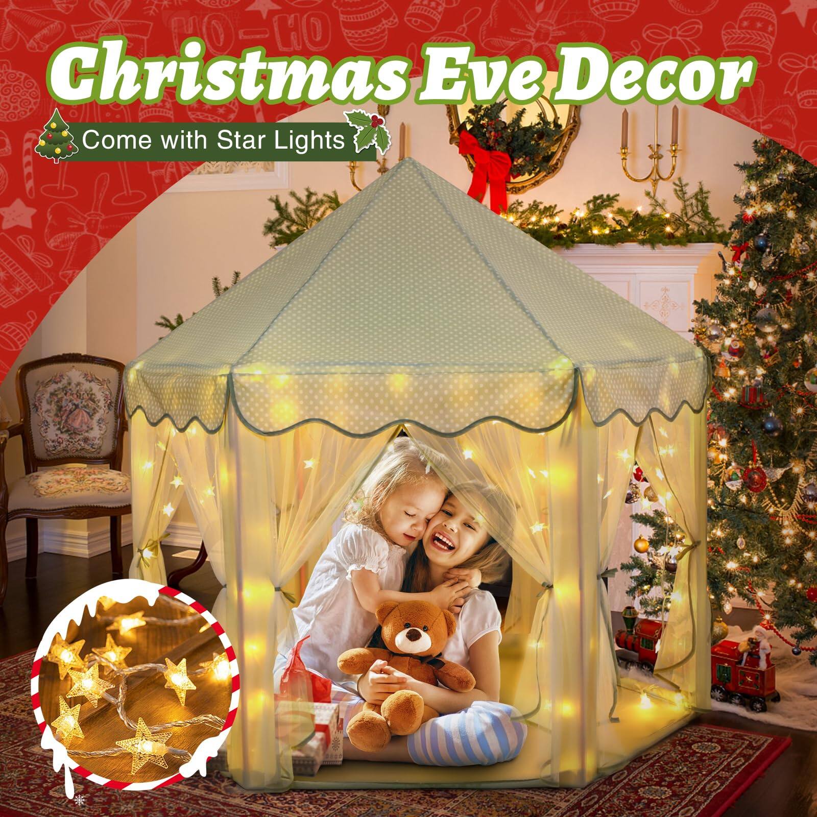 Christmas Eve Decor  
Come with Star Lights