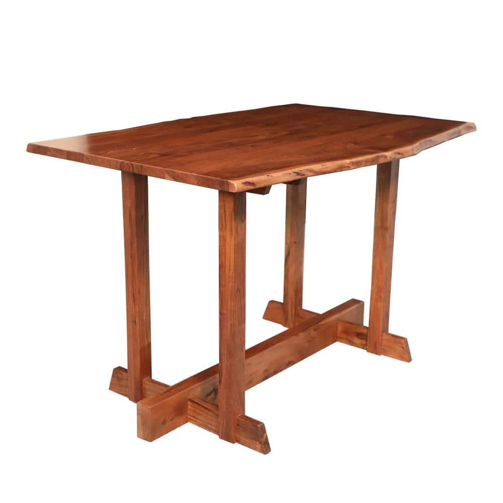 Carolina Chair & Table - Live Edge Dining Table - Natural Acacia - Honey - Gold