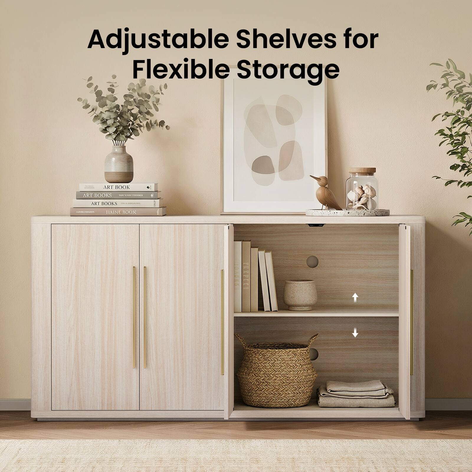 Adjustable Shelves for Flexible Storage

ART BOOK
ART BOOKS
ART BOOKS
HAINE BOOR