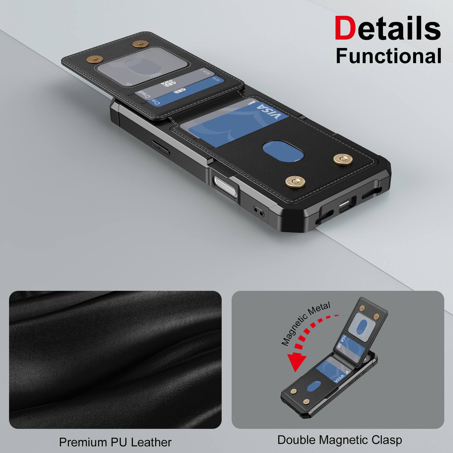 GRV CuG b Cr 2W I VISA Details Functional Metal Magnetic F IKA VISA Premium PU Leather Double Magnetic Clasp

Details Functional

Premium PU Leather

Double Magnetic Clasp