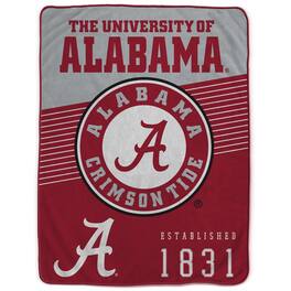 Pegasus - Alabama Crimson Tide 60- x 80- Helmet Stripes Blanket - Multicolor