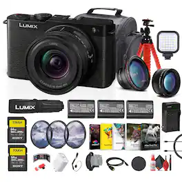 Panasonic - Lumix S9 Mirrorless Camera with 18-40mm f/4.5-6.3 Lens (Black) + More