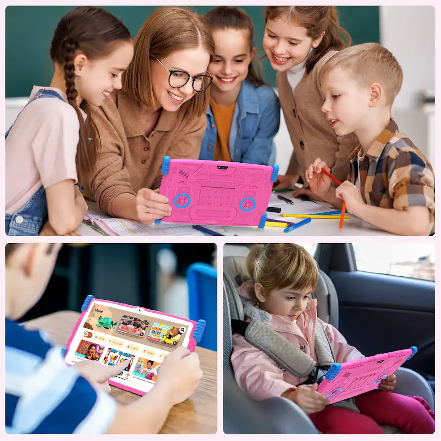 FEONAL 10.1 Inch Kids Tablet with Parental Control , 64GB ROM Android ...