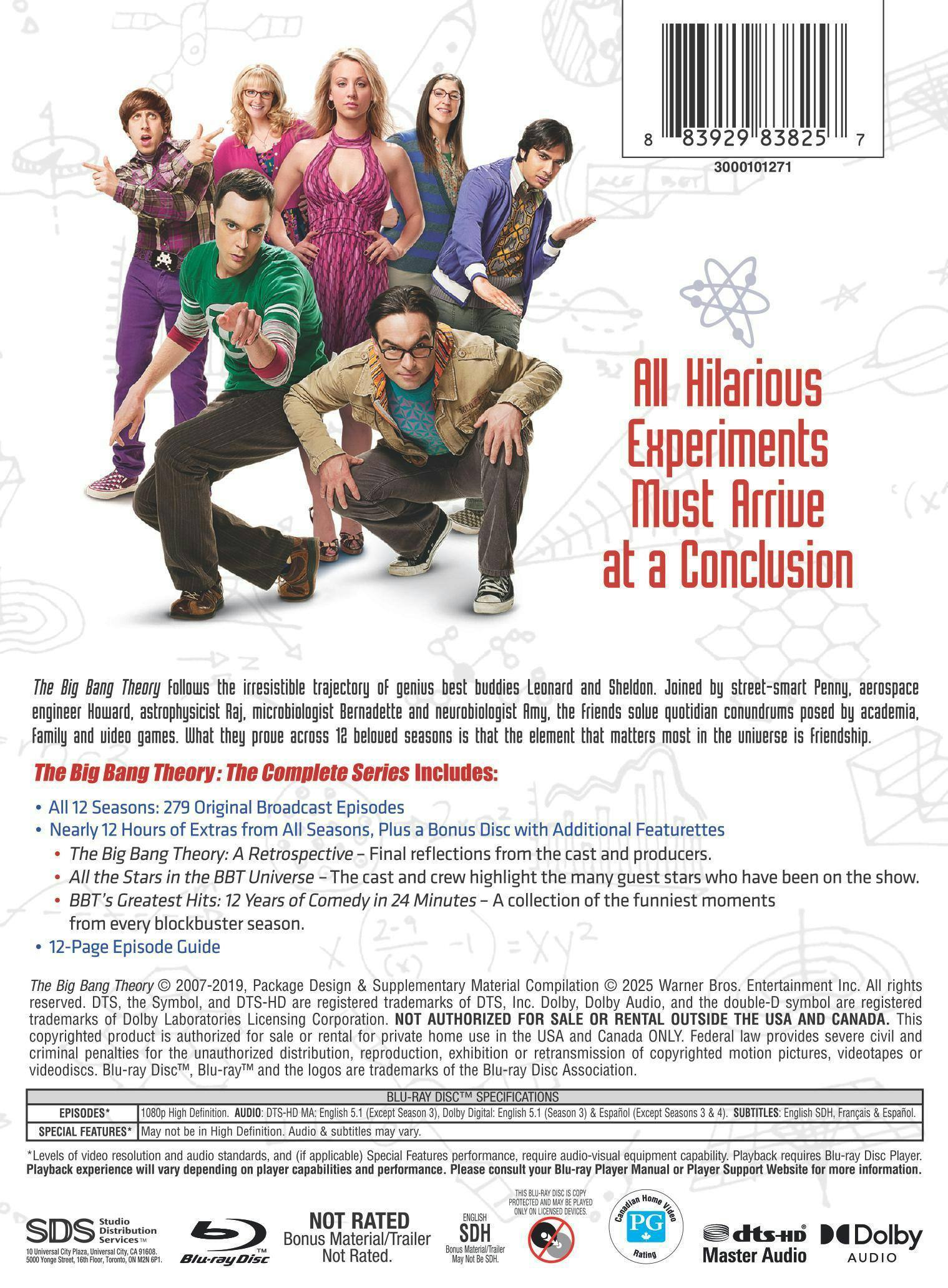 Back. The Big Bang Theory: Complete Series [Blu-ray].