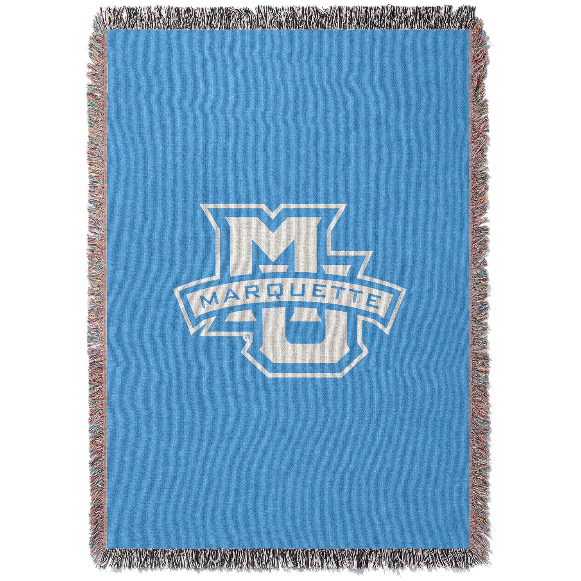 Chad & Jake - Marquette Golden Eagles Woven Blanket - Blue