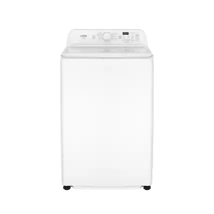 Front. Koolmore - 25 In. 4.1 Cu. Ft. Top Load Washer, Stainless Steel Tub, Soft-Close Glass Lid, 10 Wash Cycles, Vibration Reduction - White.