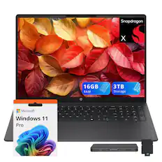 Snapdragon X 16GB 0000 3TB RAM Storage d0 Microsoft Windows 11 Pro
