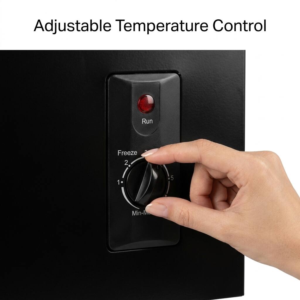 Adjustable Temperature Control

Run

Freeze

2

1

Min-Max