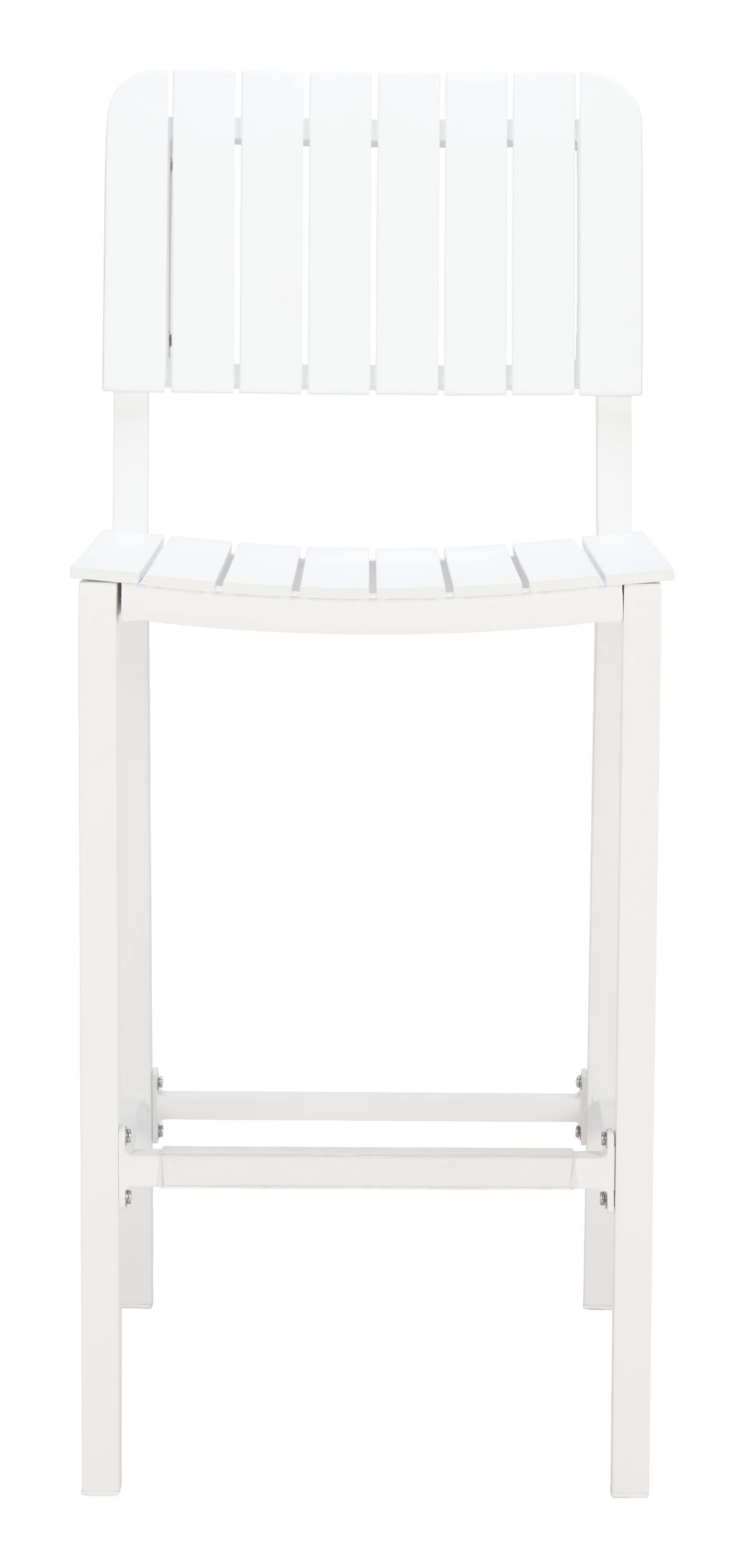 Alt View 1. Hivvago - Kayu Barstool White - White.