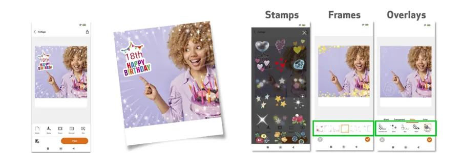 Stamps Frames Overlays Collage Collage X 18th HAPPY BIRTHDAY 8th HDAY - - - - A - - A - | transparent white Color P.. & - 2 : : n x x -