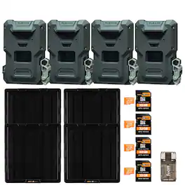 Spypoint - FLEX-M2 Trail Camera (4-Pack) with Solar Panel and Accessories Bundle