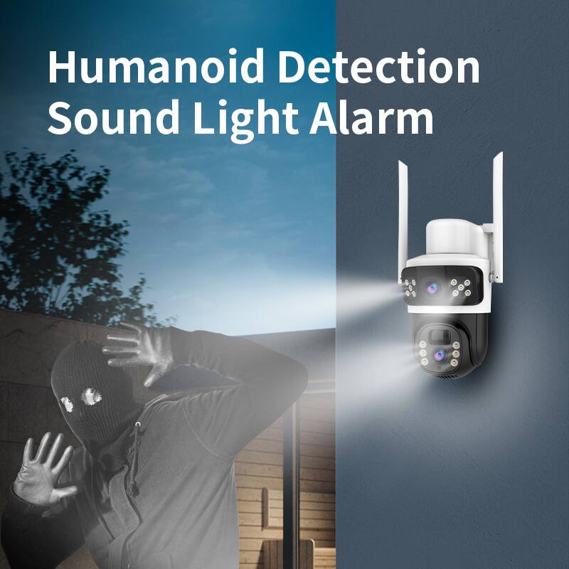 Humanoid Detection Sound Light Alarm