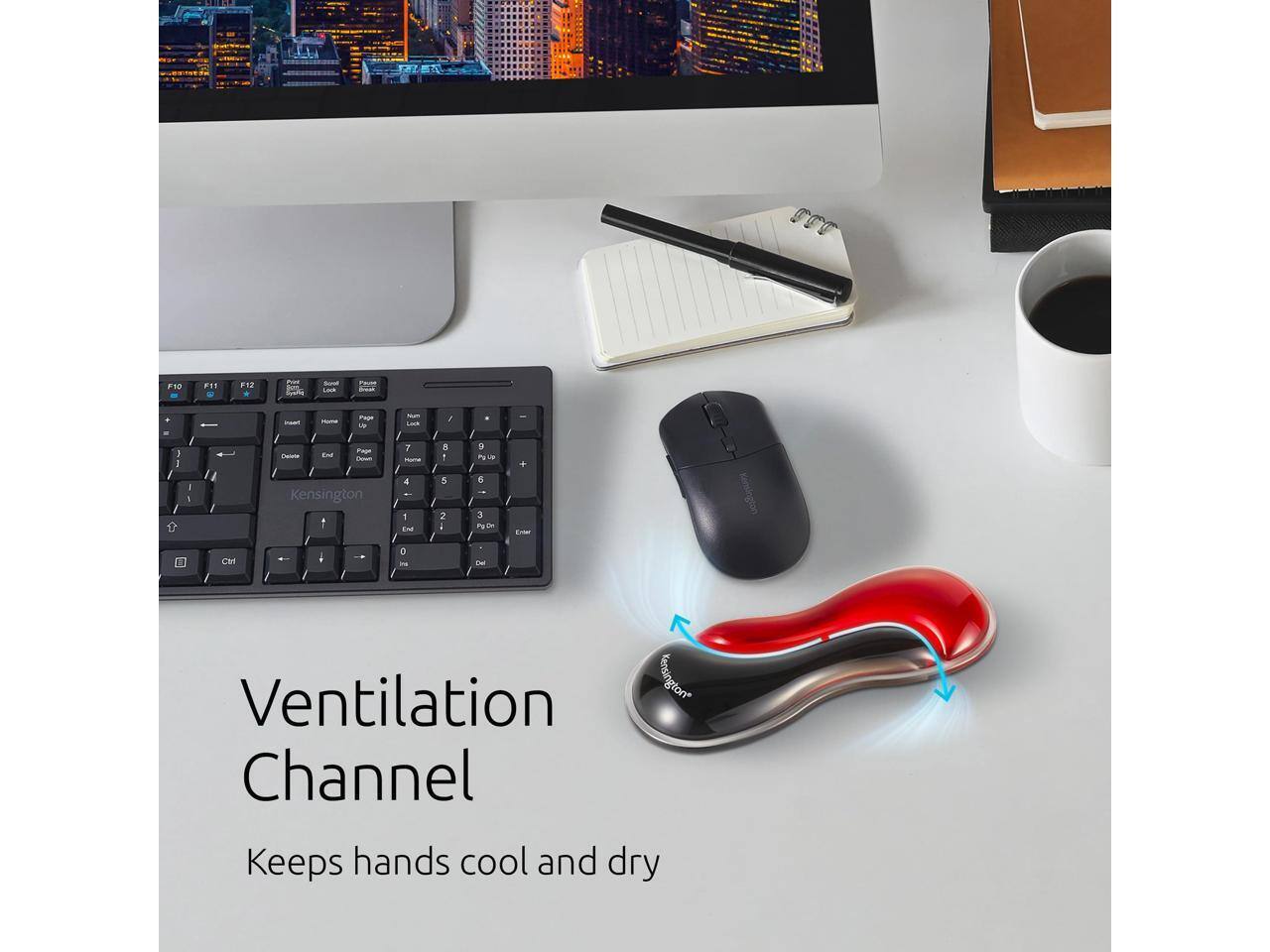 rT F10 ... F12  
bre  
i - 1 I Iatato - 1 Faun - i / I / F - D 5 LB + J - .  
Kensington 4 1 E 5 2 6 3 2 in EM - 0 - Te  
Ventilation Channel  
Keeps hands cool and dry