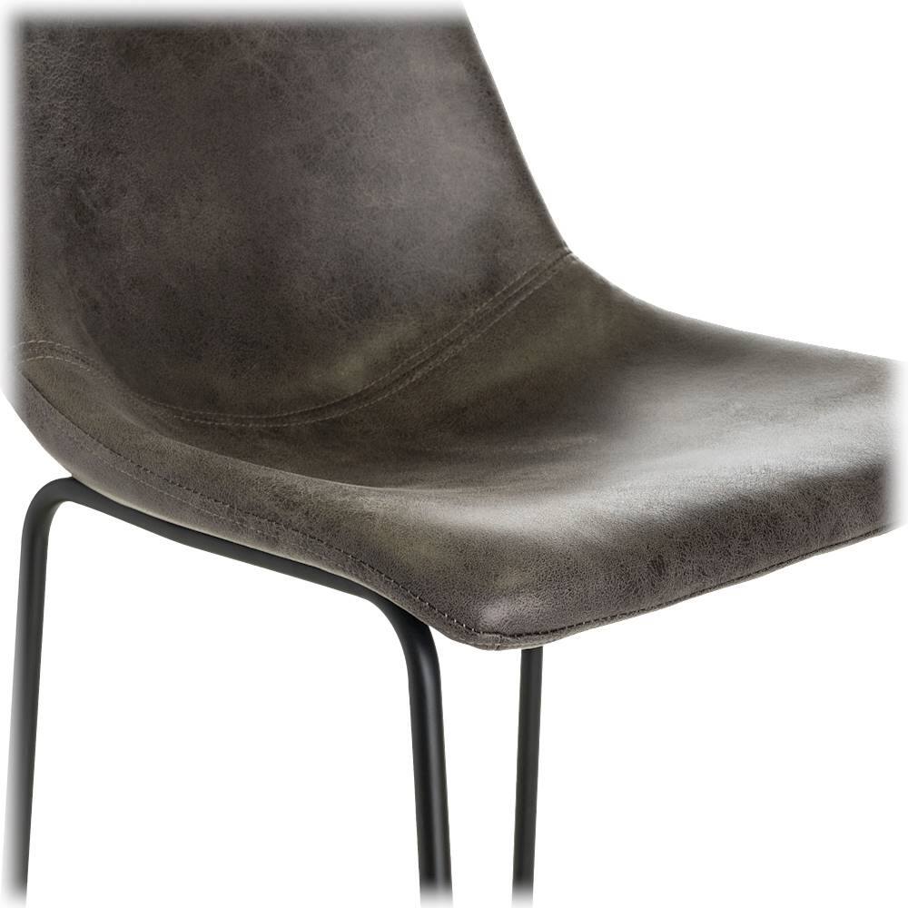 Alt View 14. Finch - Jackson Microfiber Cafe Bar Stools (Set of 2) - Brown.