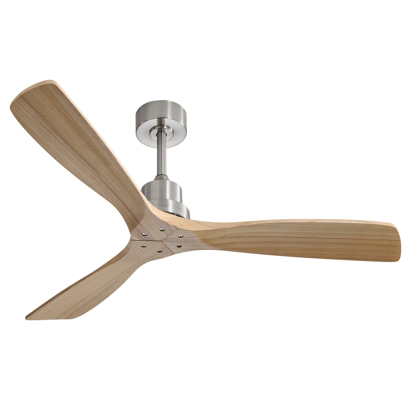 Alt View 4. Sofucor - 52 Inch Modern Ceiling Fans with Remote Bedroom Farmhouse Reversible DC Motor Ceiling Fan - Silver.