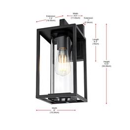 Elegant Lighting - Memphis 7 inch Outdoor Pendant - Black