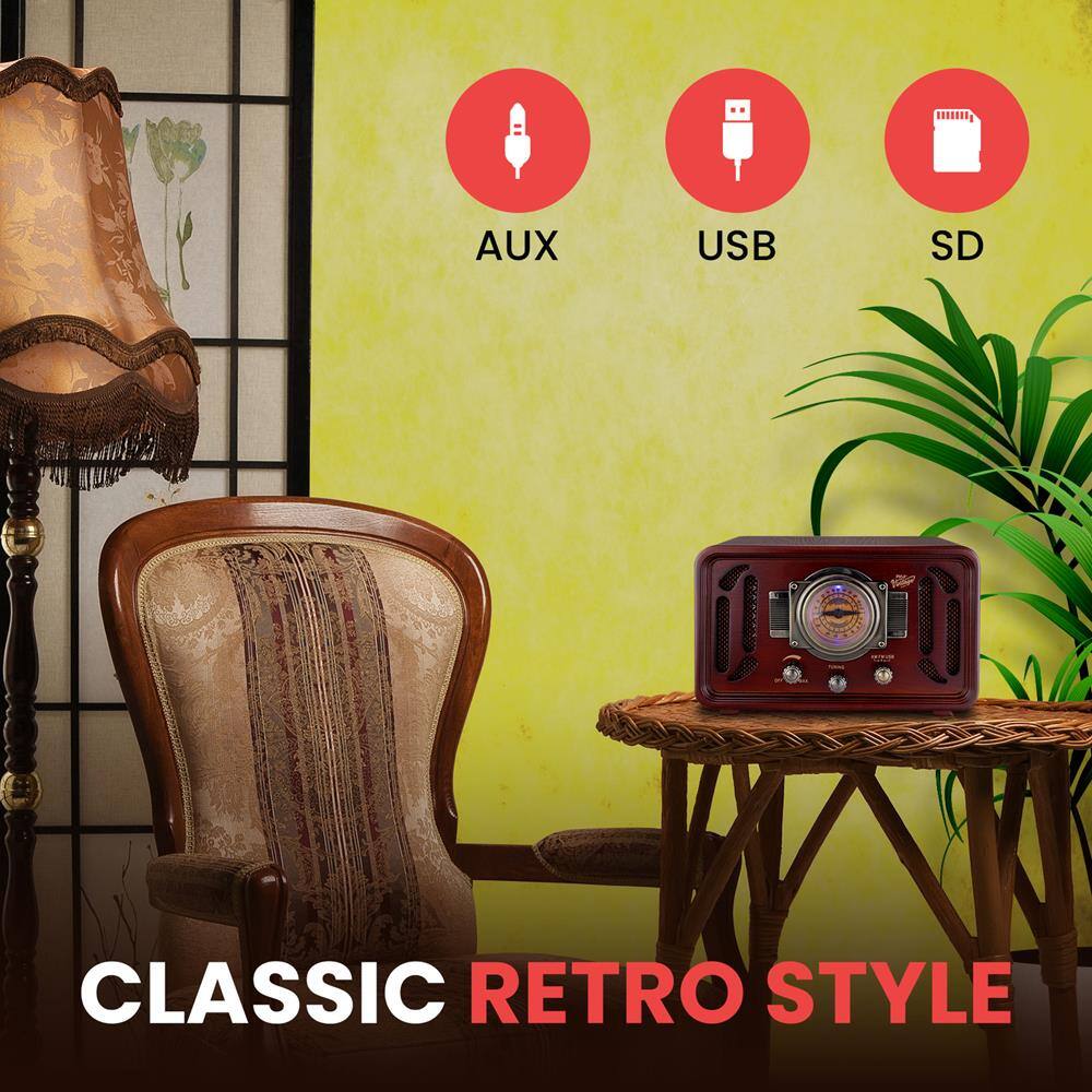 AUX USB SD CLASSIC RETRO STYLE