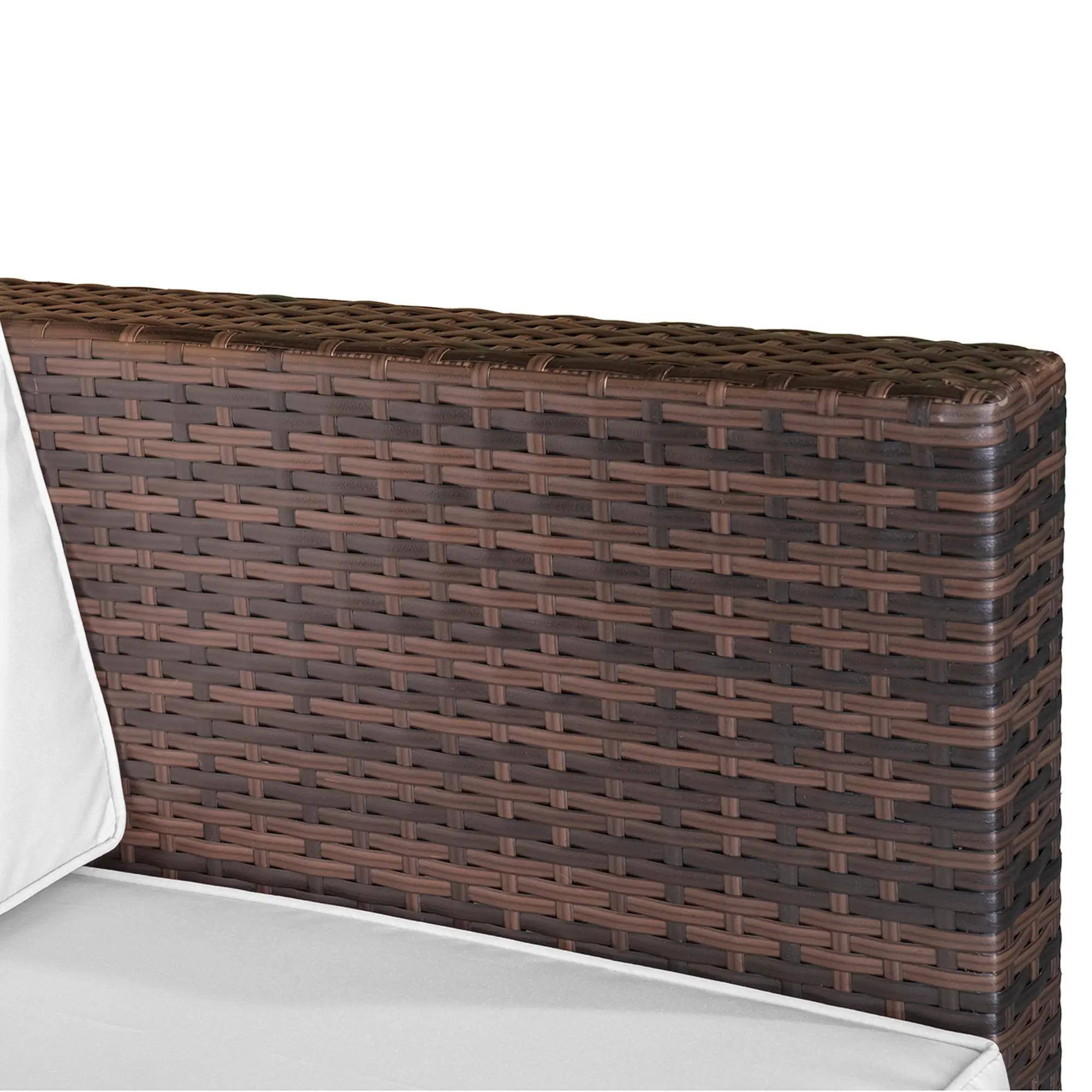 Alt View 1. Resenkos - Resenkos Wicker Bistro Patio Set, Two Chairs And A Matching Outdoor Table, Brown - Brown.