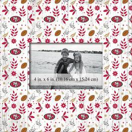 Fan Creations - San Francisco 49ers 10'' x 10'' Floral Pattern Frame - Multicolor