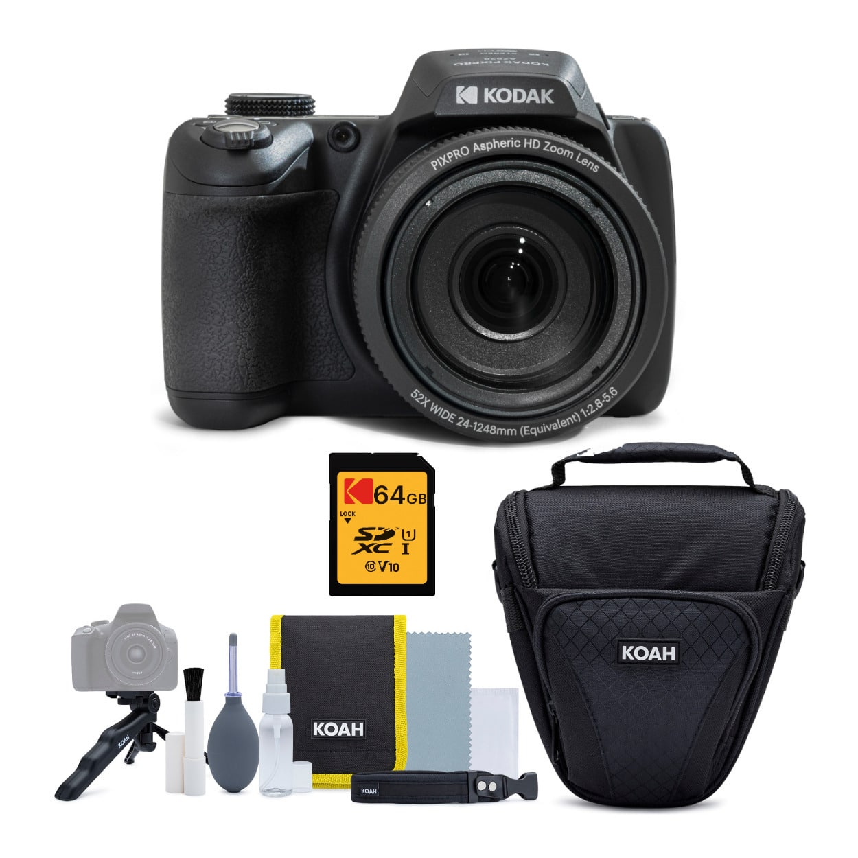 Kodak - PIXPRO AZ528 16MP Astro Zoom Digital Camera with 52x Optical Zoom Bundle