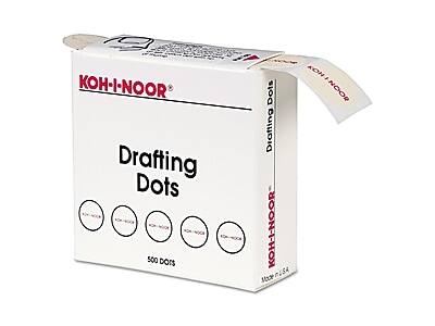 KOH-I-NOOR Drafting Dots  
500 DOTS  
Made in USA
