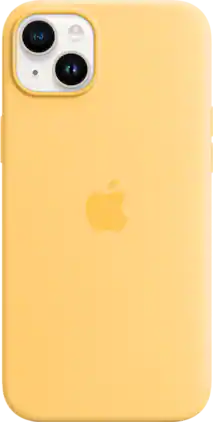 Apple - Refurbished Excellent - Silicone Case with MagSafe - iPhone 14 Plus - Sunglow