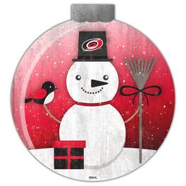 Fan Creations - Carolina Hurricanes 12'' Snow Globe Wall Art - Multicolor
