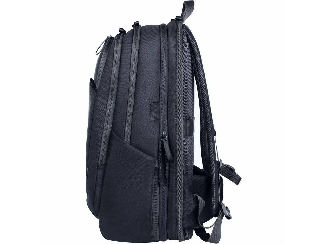 Alt View 3. HP - HP Travel Plus Backpack for 17" Notebook - Graphite Blue, Water & Bump Resistant, RFID Shield, Puncture Resistant Zipper - Graphite Blue.