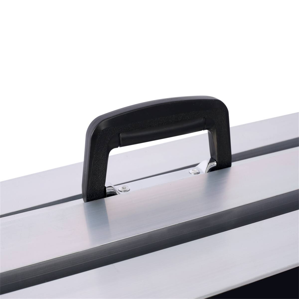 Alt View 5. HTUTWOO - Wheelchair Ramp 5ft - Foldable Threshold Ramp, 600 Pound Capacity, Non-Skid Surface, Two Separate Pieces for Home Steps - Silver.