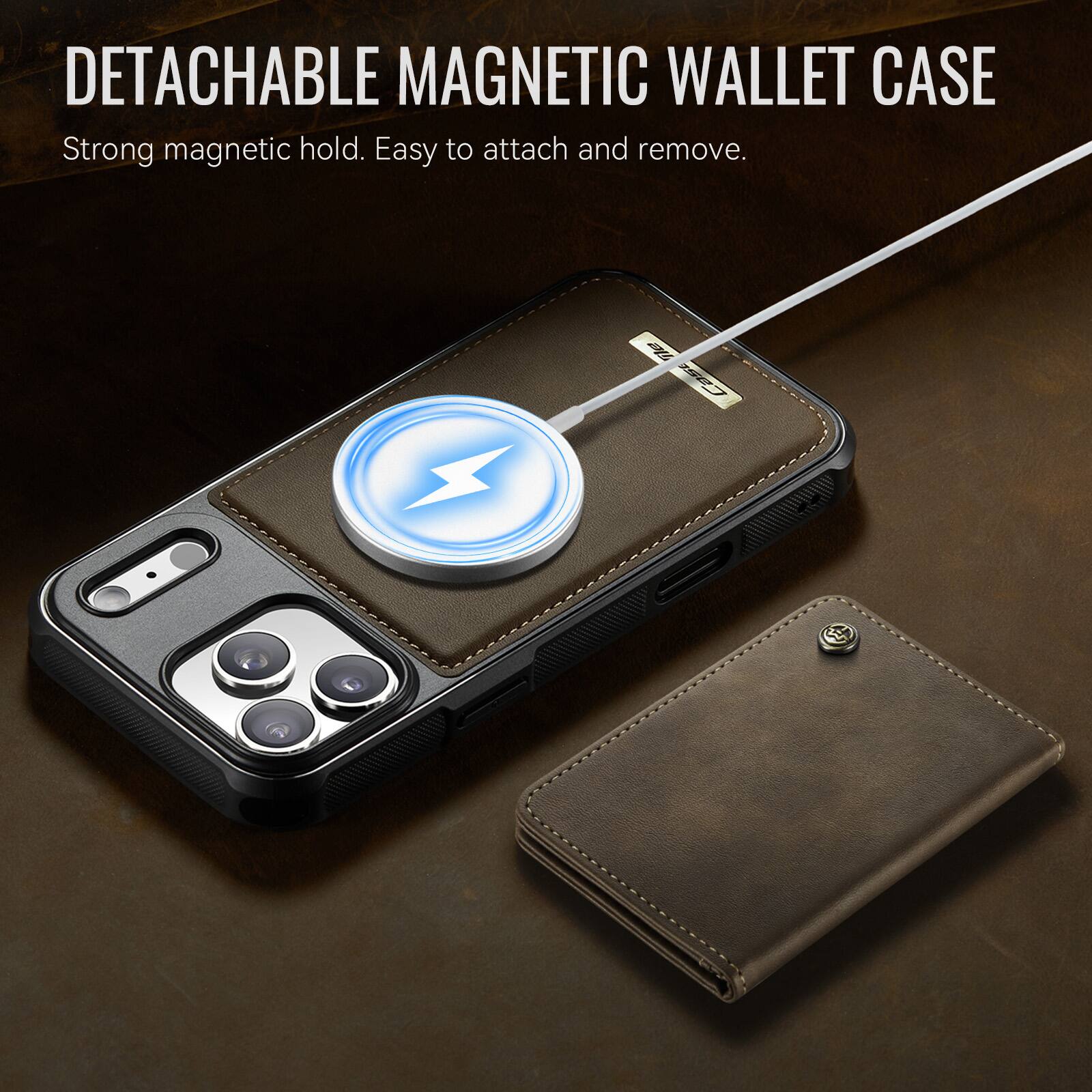 DETACHABLE MAGNETIC WALLET CASE

Strong magnetic hold. Easy to attach and remove.