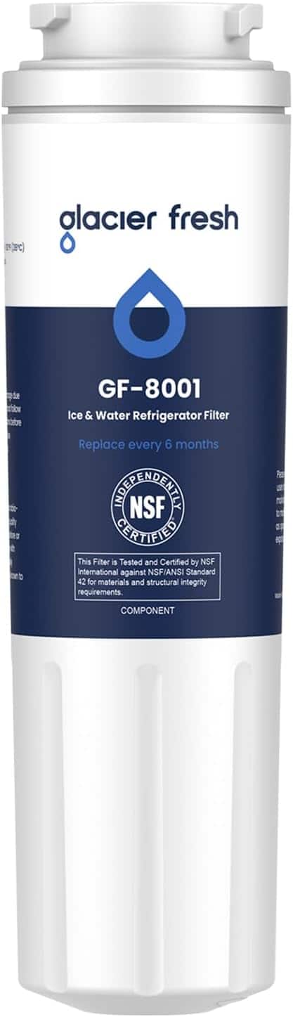 GLACIER FRESH - UKF8001 Compatible with Whirlpool Refrigerator Water Filter 4,EDR4RXD1,1 Pack