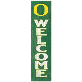 Jardine - Oregon Ducks 12'' x 48'' Welcome Outdoor Leaner - Green