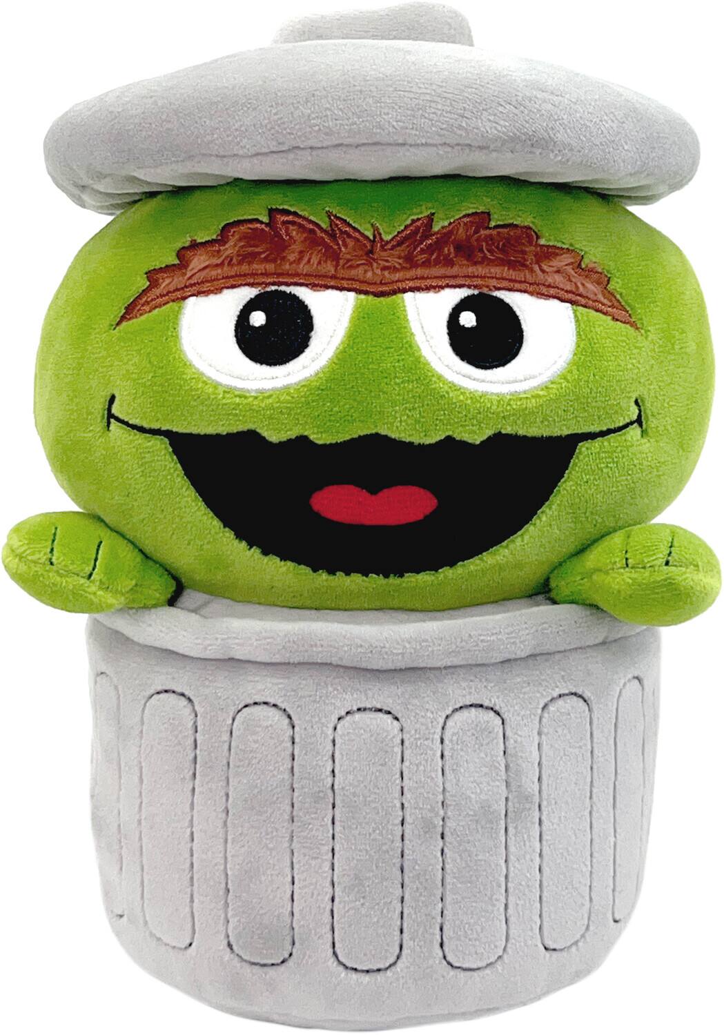 Front. Super7 - Super7 - Sesame Street - Super Duper Plush Wv3 - Oscar the Grouch   - COLLECTIBLES - Multicolor.