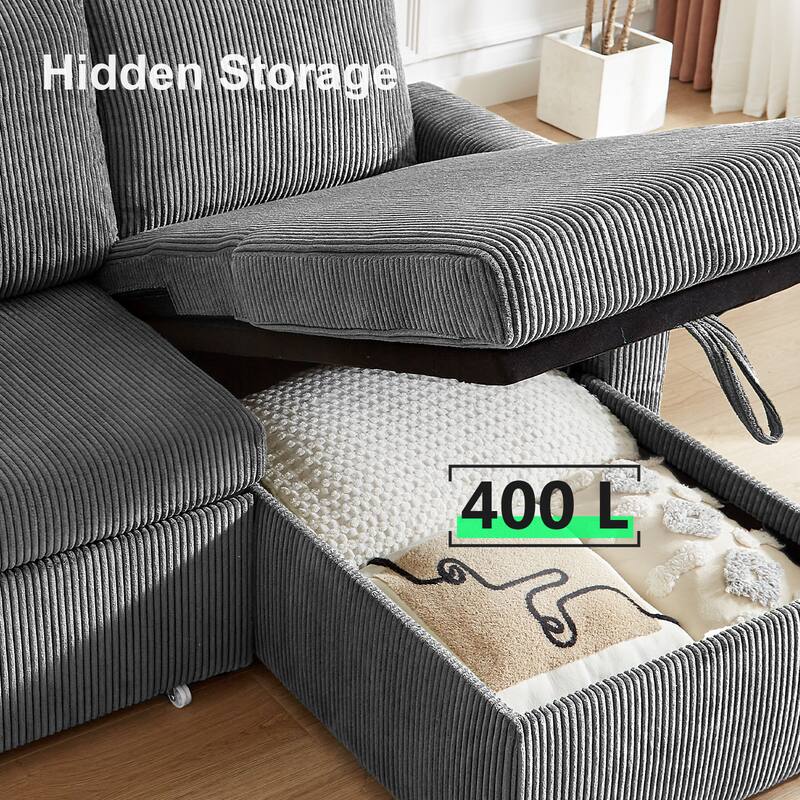 Hidden Storage  
400 L