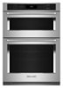 KitchenAid - 30" Built-In Electric Convection Double Wall Combination with Microwave and Air Fry Mode - Stainless Steel