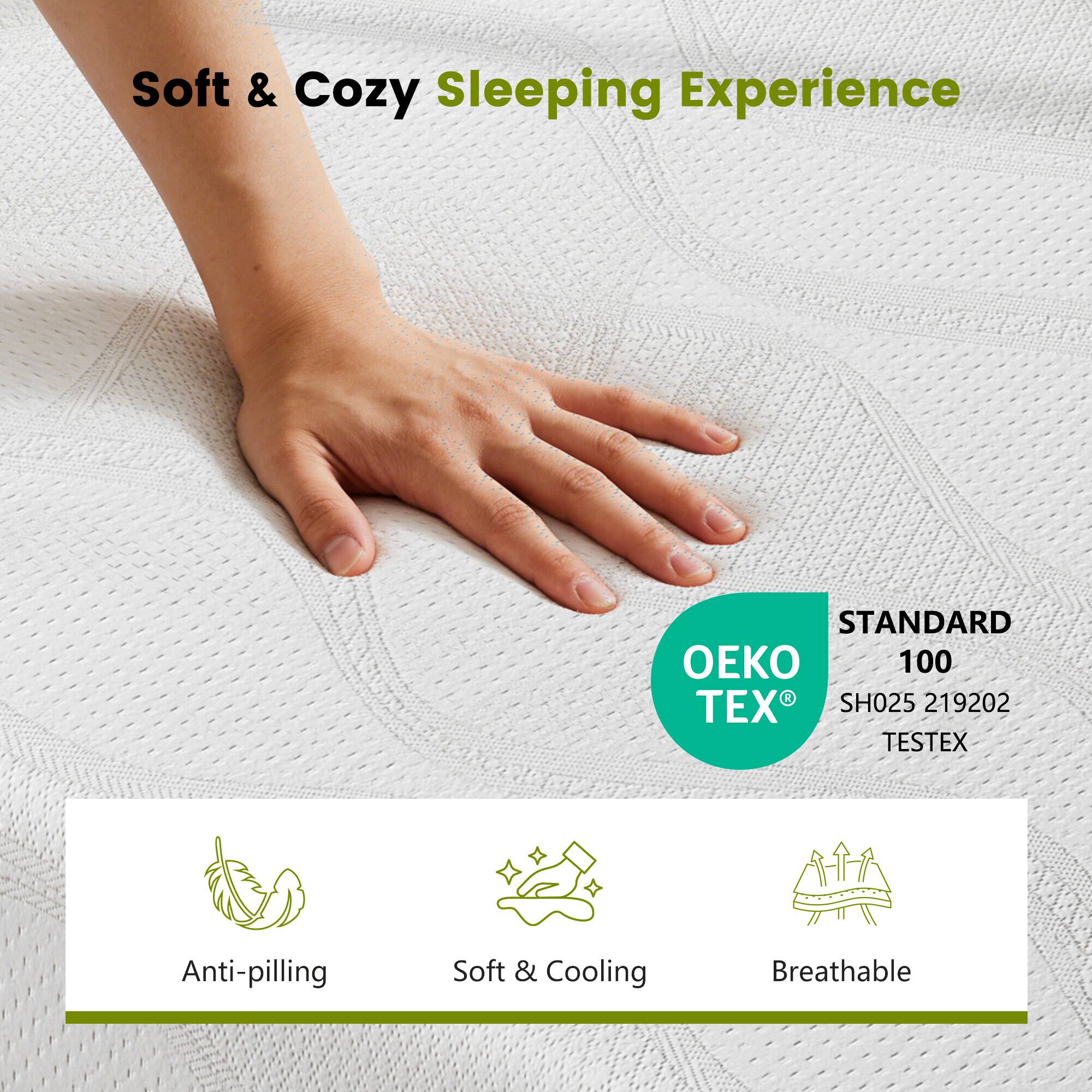 Soft & Cozy Sleeping Experience

STANDARD 100
OEKO TEX
SH025 219202
TESTEX

Anti-pilling
Soft & Cooling
Breathable