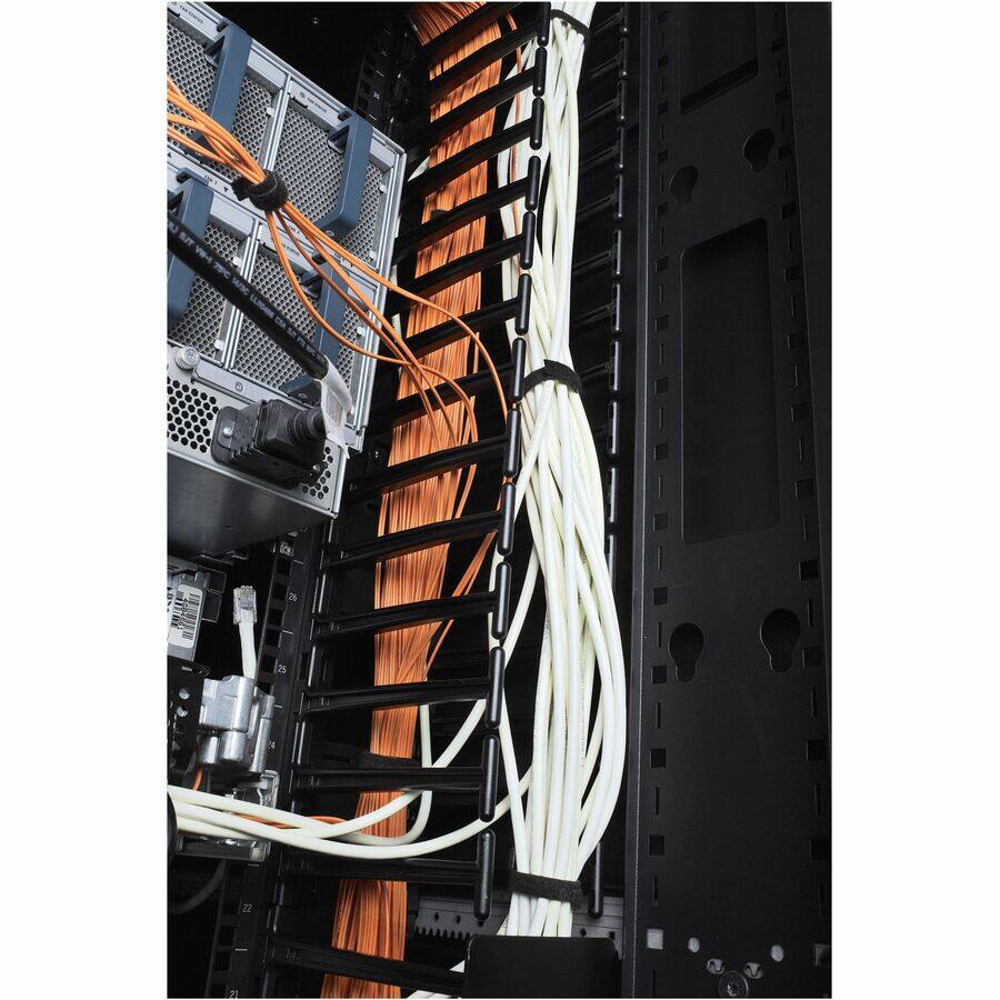 Alt View 5. APC - APC NetShelter Cable Management, Vertical Cable Manager, for NetShelter SX 750mm Wide 45U, Set of 2, 97 x 1981 x 160 mm - Black.