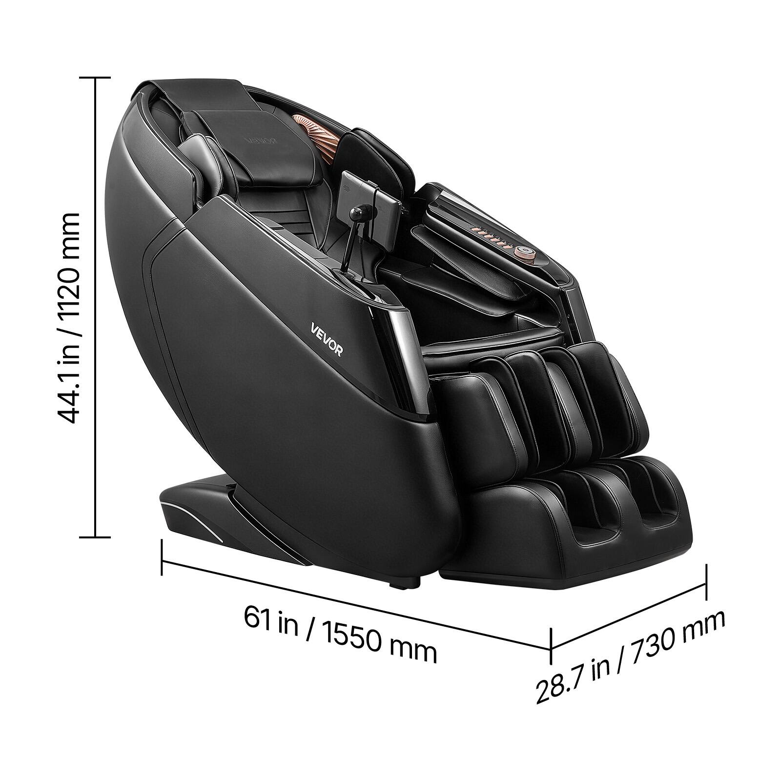 AOR mm 1120 in 44.1 in VEVOR FEEORY 61 in 1550 mm mm 730 in 28.7