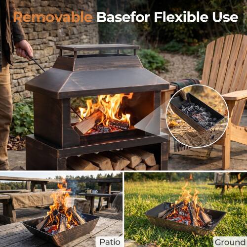 Removable Base for Flexible Use

Patio

Ground