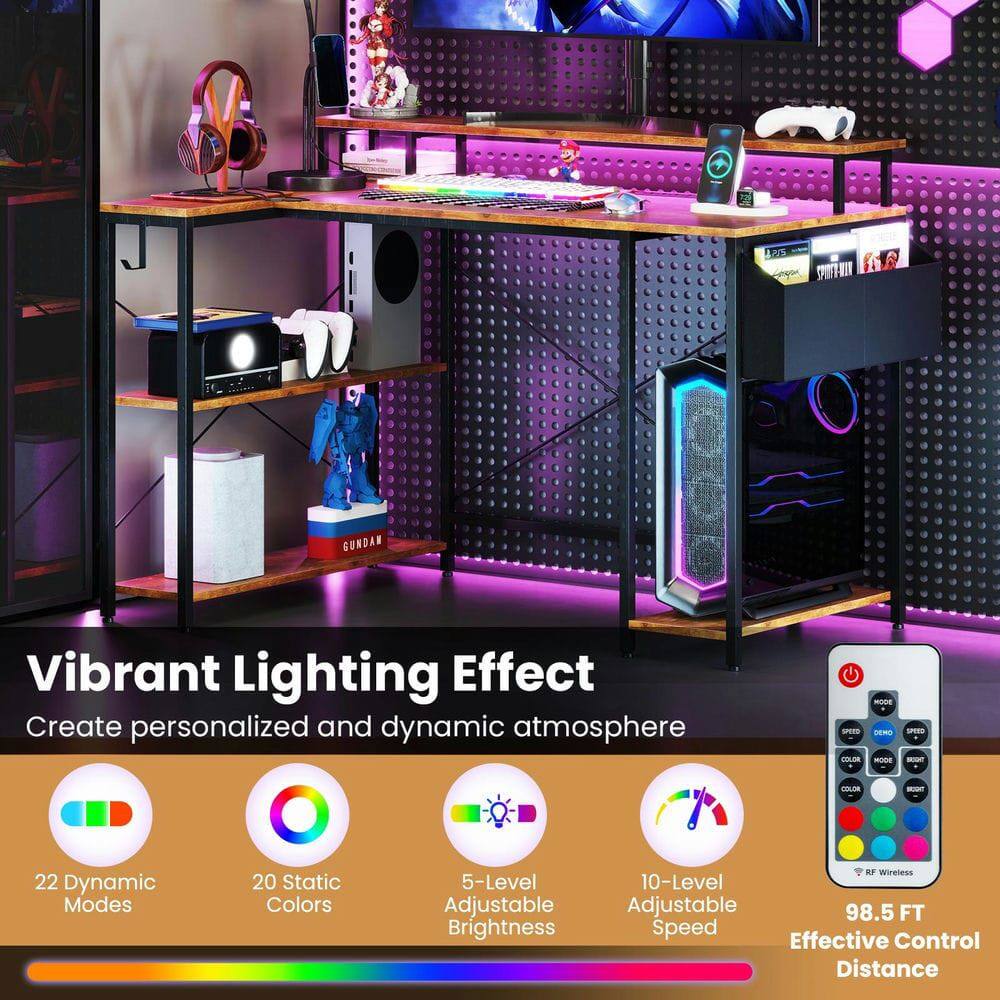 Vibrant Lighting Effect  
Create personalized and dynamic atmosphere  

- 22 Dynamic Modes  
- 20 Static Colors  
- 5-Level Adjustable Brightness  
- 10-Level Adjustable Speed  
- 98.5 FT Effective Control Distance
