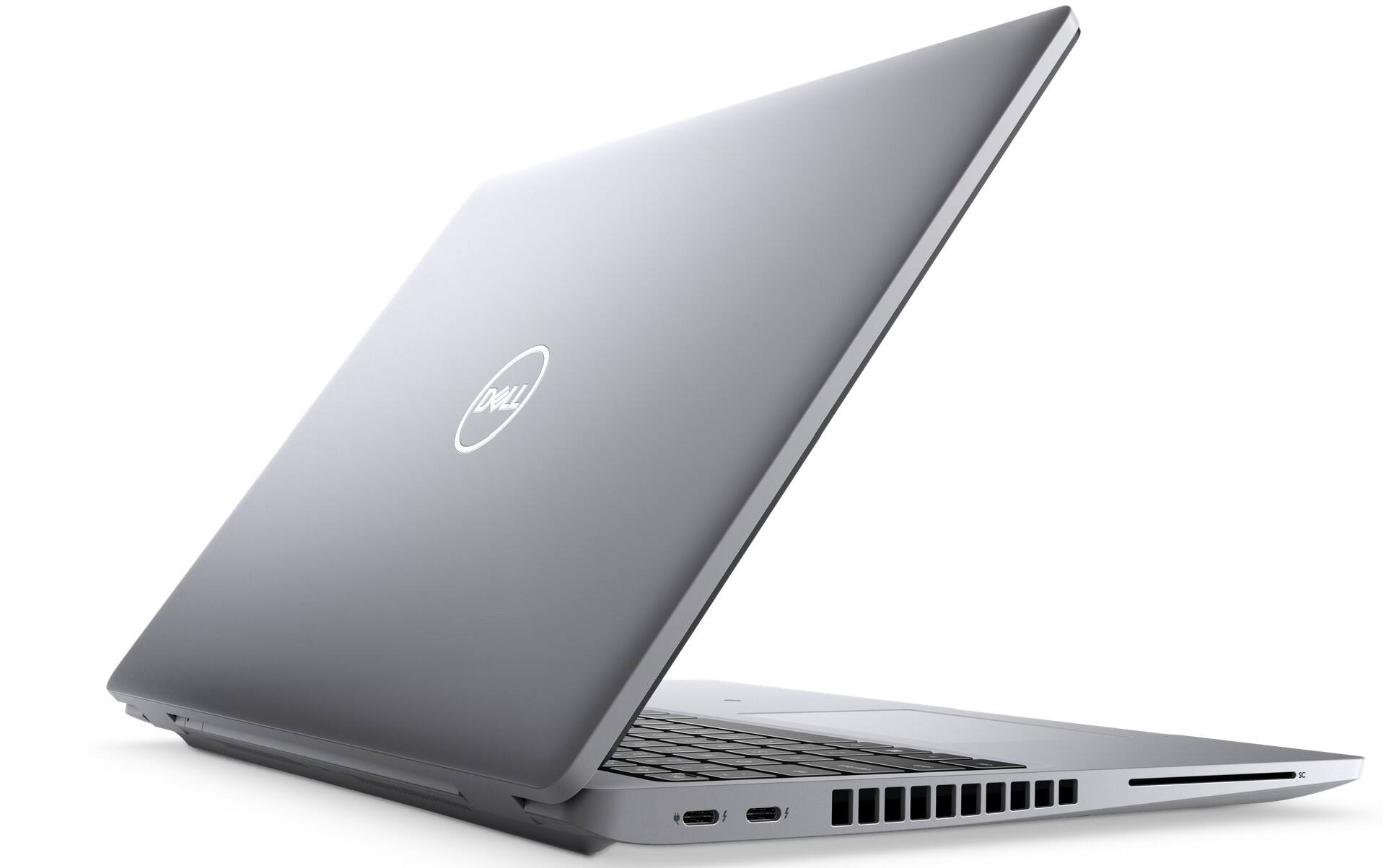Back. Dell - Precision 3560 WorkStation Laptop PC | Intel Core i7-11th | 16GB RAM | 512GB NVMe | 15.6 FHD | Backlit KB | WebCam Win11 - Silver.